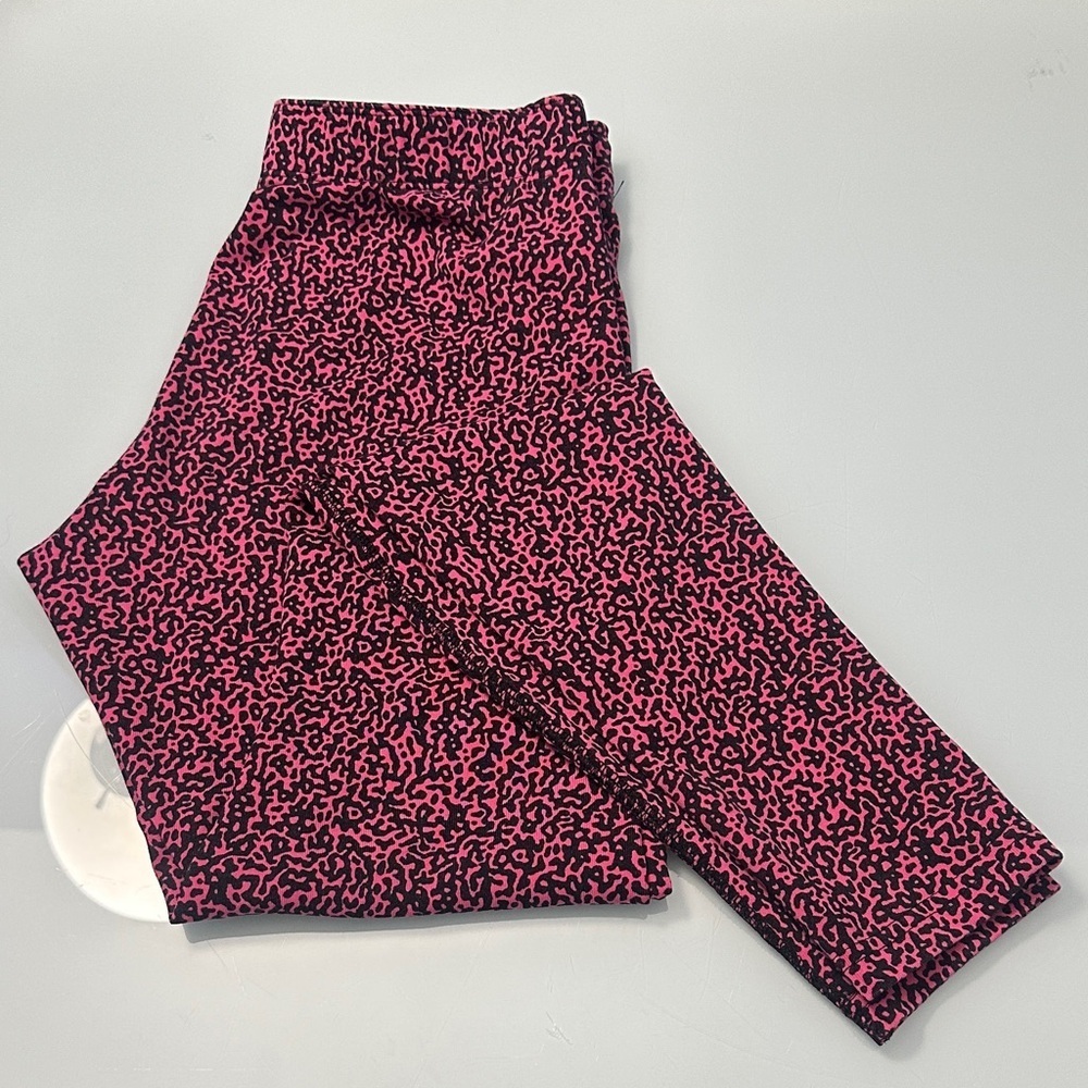 Y2K Nike Pink/Black Cheetah Print Leggings